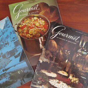 Lot of 3 Vintage 1970 Gourmet Magazines (Oct, Nov, Dec)